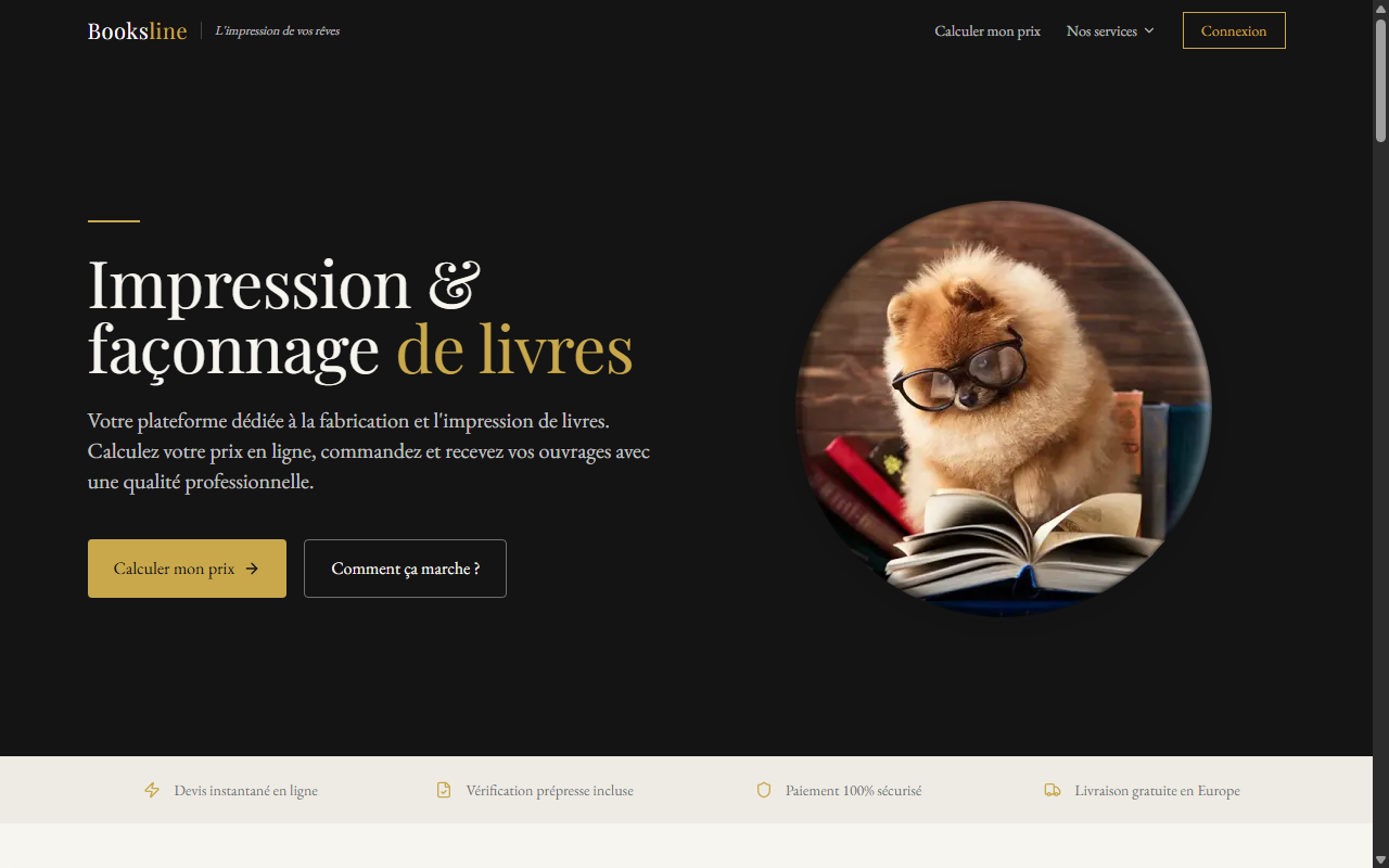 Capture d'écran de Booksline