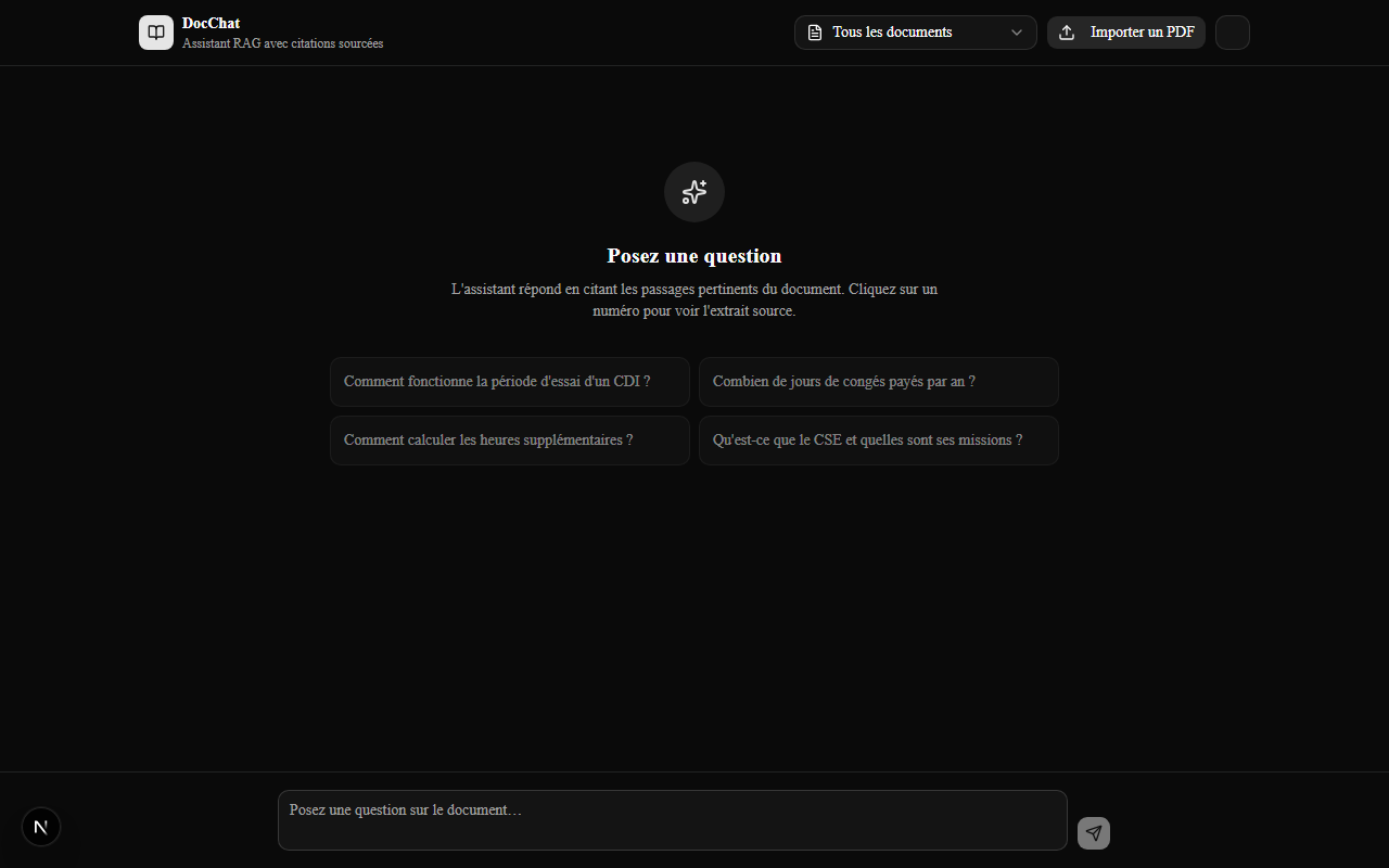 Capture d'écran de DocChat